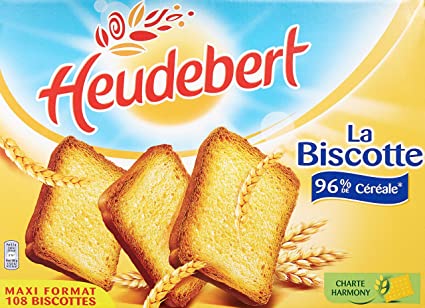 Heudebert Biscot Nature Cereal 2x17g 96% 